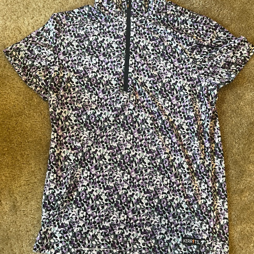 Kerrits Women's Multicolor Patterned Short Sleeve Top